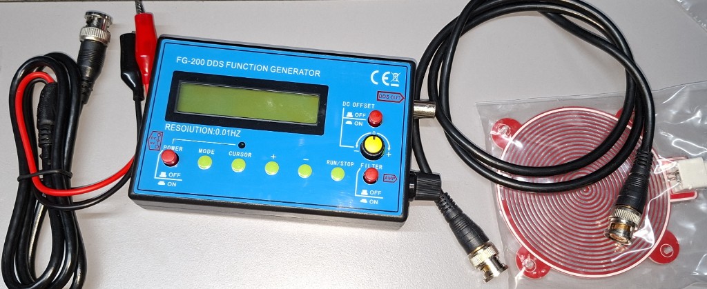 FG-200 DDS Function Generator με καλώδια και πηνίο